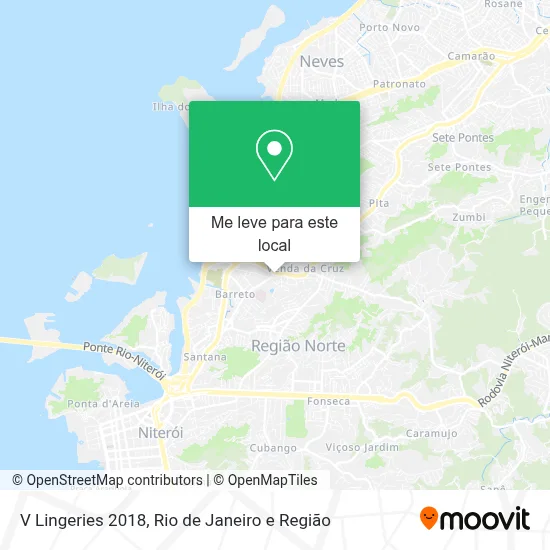 V Lingeries 2018 mapa