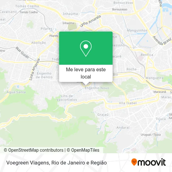 Voegreen Viagens mapa