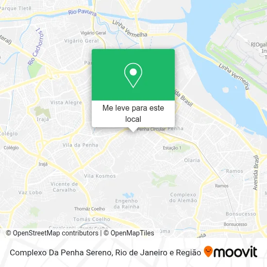 Complexo Da Penha Sereno mapa