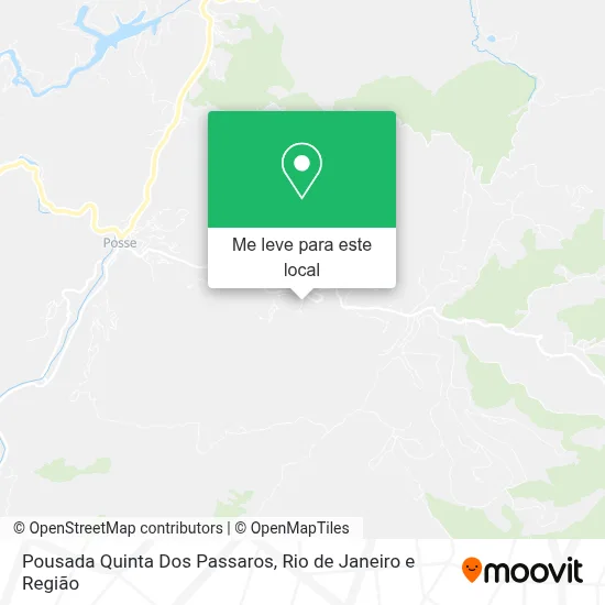 Pousada Quinta Dos Passaros mapa