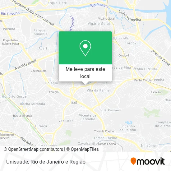 Unisaúde mapa