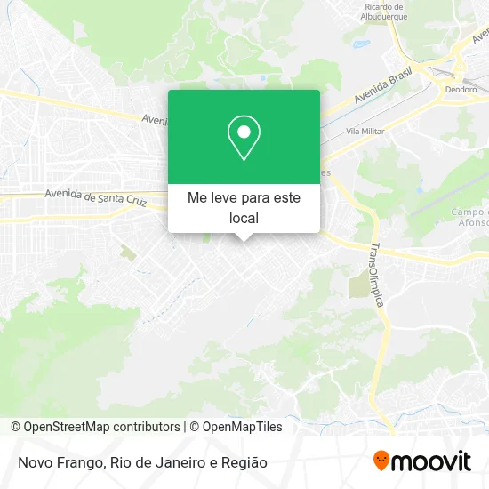 Novo Frango mapa