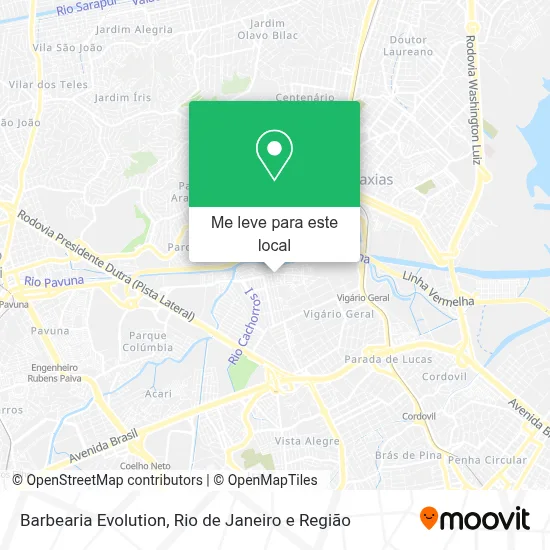 Barbearia Evolution mapa
