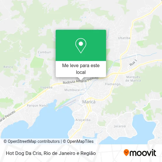 Hot Dog Da Cris mapa