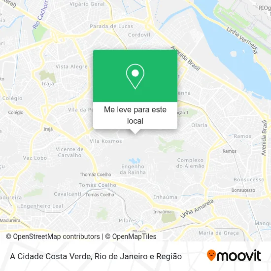 A Cidade Costa Verde mapa