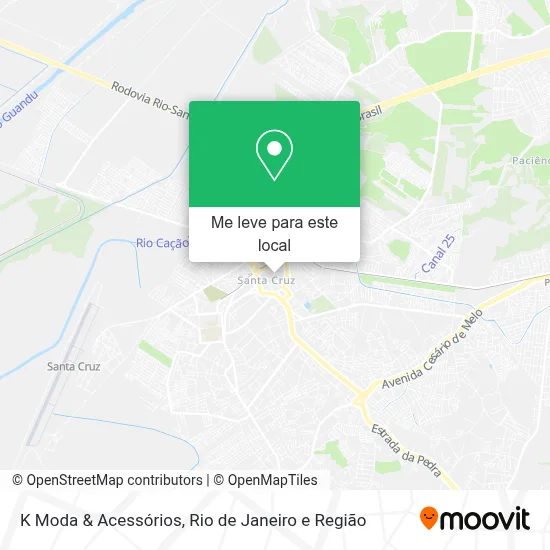 K Moda & Acessórios mapa
