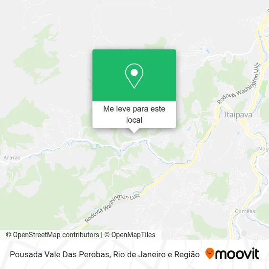 Pousada Vale Das Perobas mapa