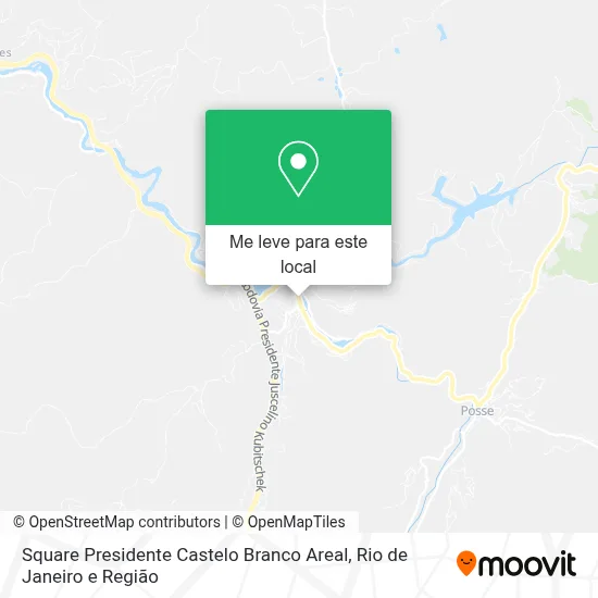 Square Presidente Castelo Branco Areal mapa
