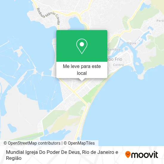 Mundial Igreja Do Poder De Deus mapa