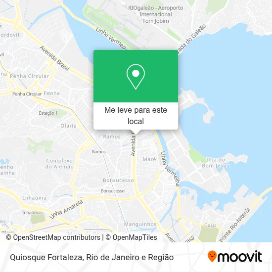 Quiosque Fortaleza mapa