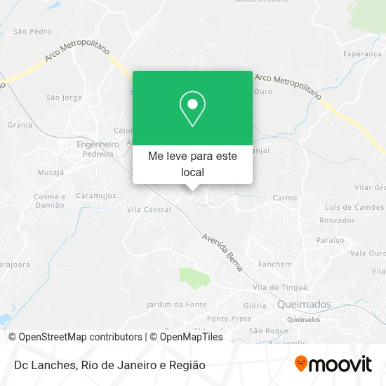 Dc Lanches mapa