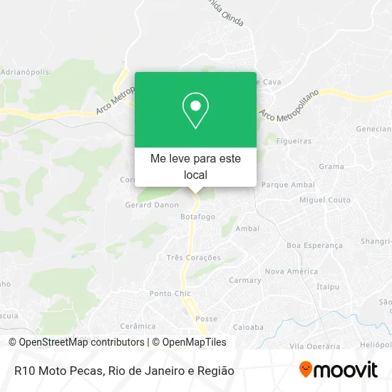 R10 Moto Pecas mapa