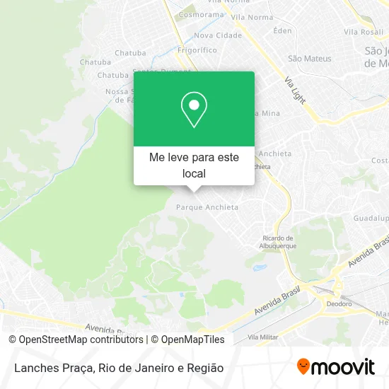 Lanches Praça mapa