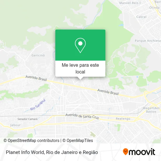 Planet Info World mapa