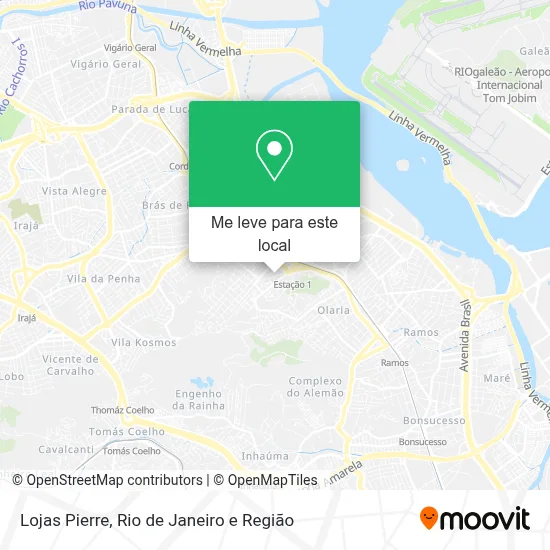 Lojas Pierre mapa