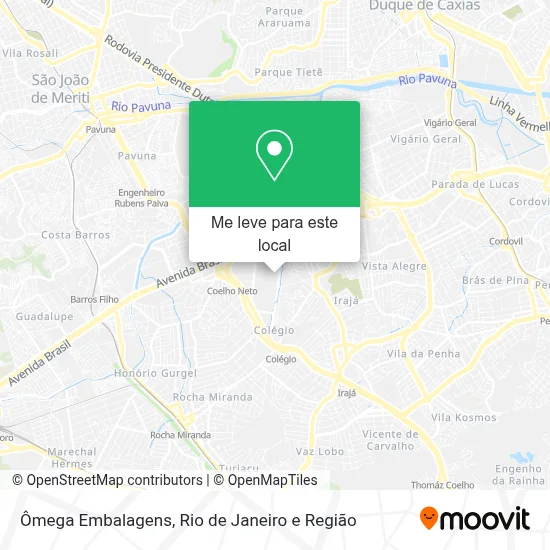 Ômega Embalagens mapa