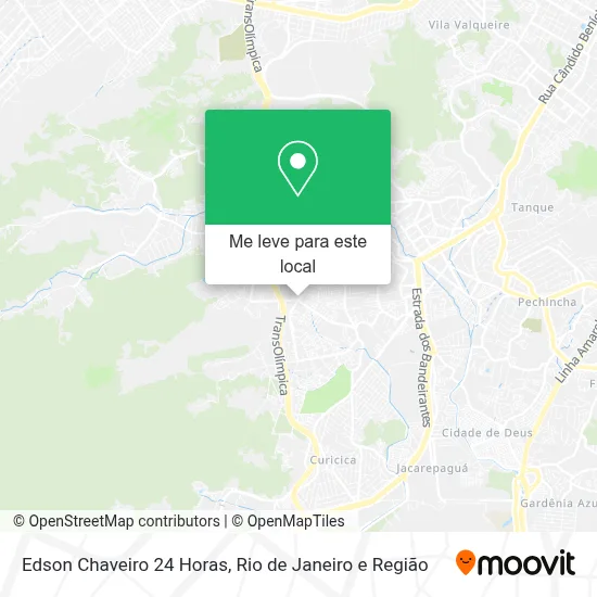 Edson Chaveiro 24 Horas mapa