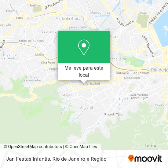 Jan Festas Infantis mapa