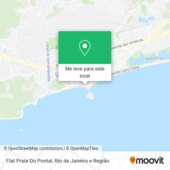 Flat Praia Do Pontal mapa