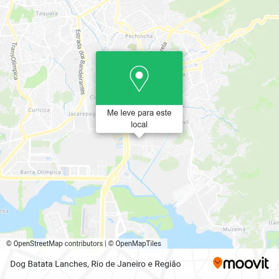 Dog Batata Lanches mapa