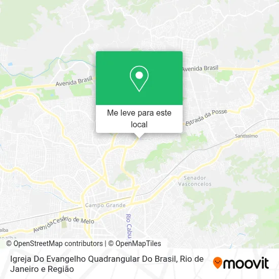 Igreja Do Evangelho Quadrangular Do Brasil mapa