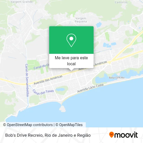 Bob's Drive Recreio mapa