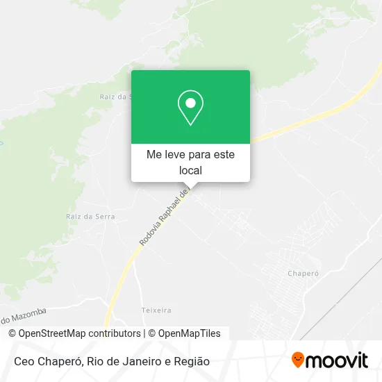 Ceo Chaperó mapa