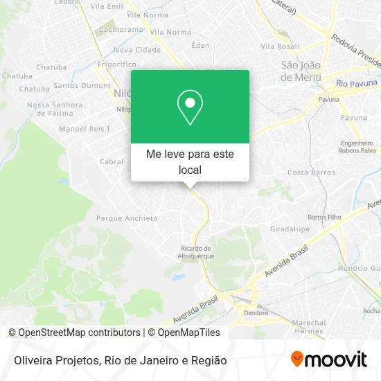Oliveira Projetos mapa