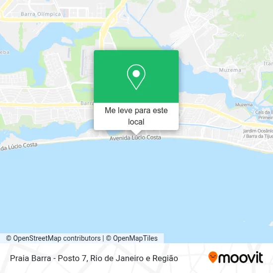 Praia Barra - Posto 7 mapa