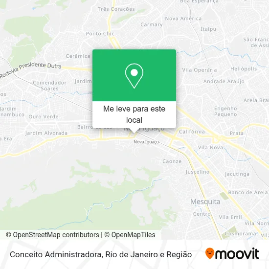 Conceito Administradora mapa