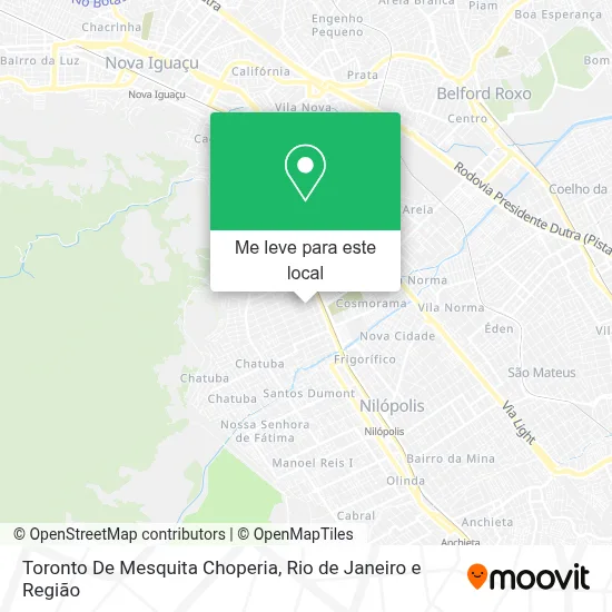 Toronto De Mesquita Choperia mapa