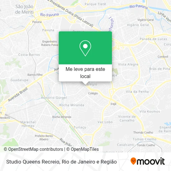 Studio Queens Recreio mapa