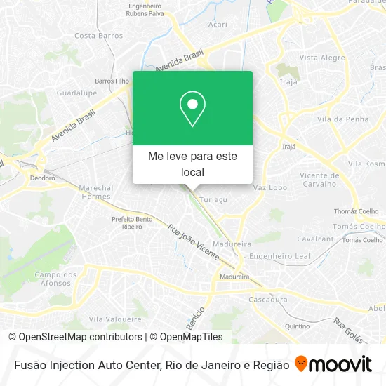 Fusão Injection Auto Center mapa