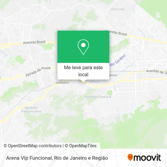 Arena Vip Funcional mapa