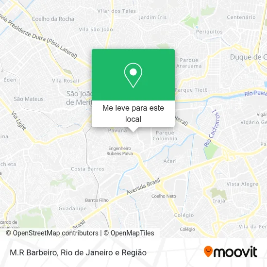 M.R Barbeiro mapa