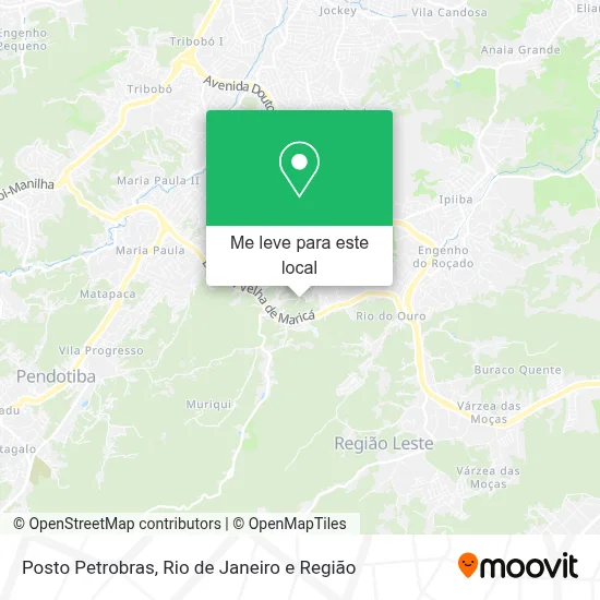 Posto Petrobras mapa
