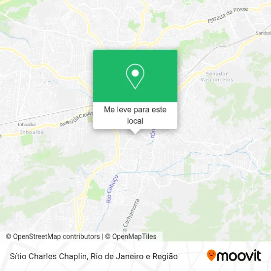 Sítio Charles Chaplin mapa