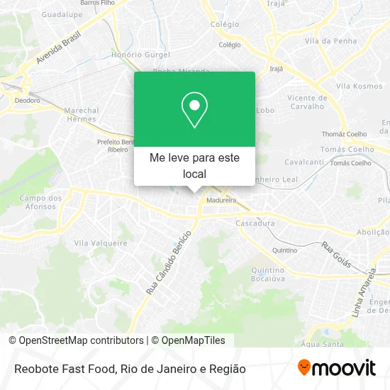 Reobote Fast Food mapa