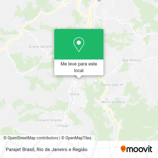 Parajet Brasil mapa
