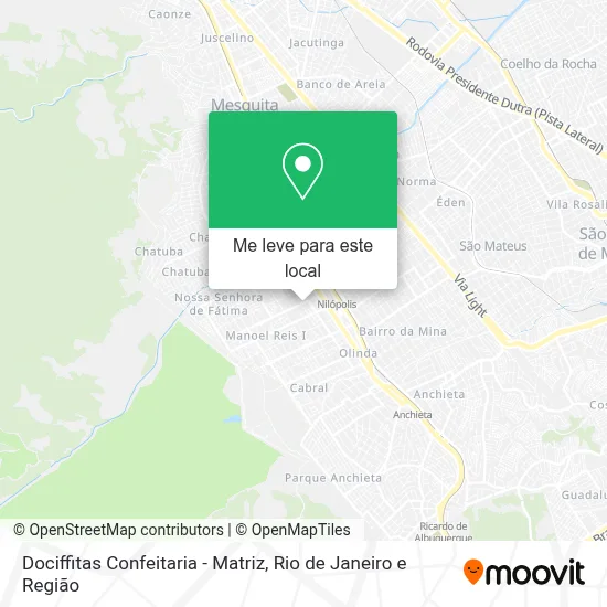 Dociffitas Confeitaria - Matriz mapa