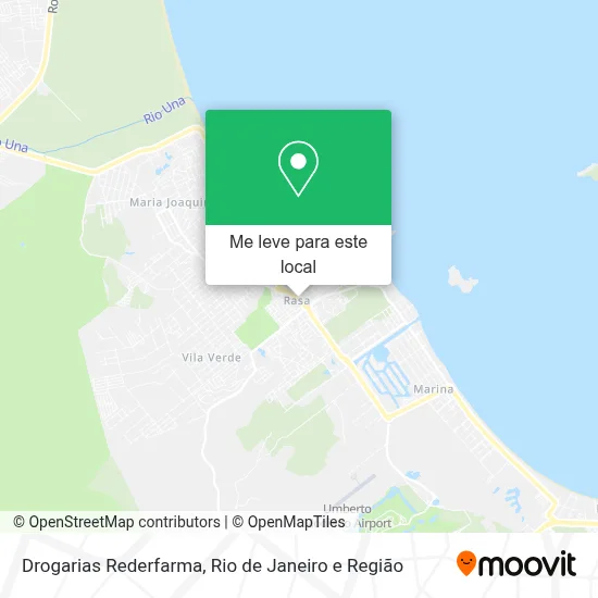 Drogarias Rederfarma mapa