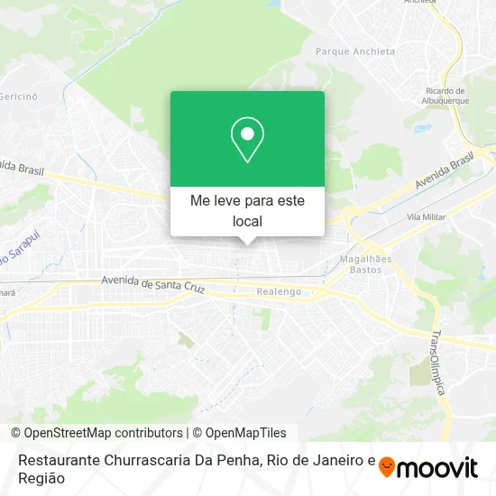 Restaurante Churrascaria Da Penha mapa