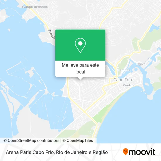 Arena Paris Cabo Frio mapa