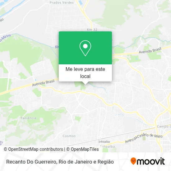 Recanto Do Guerreiro mapa
