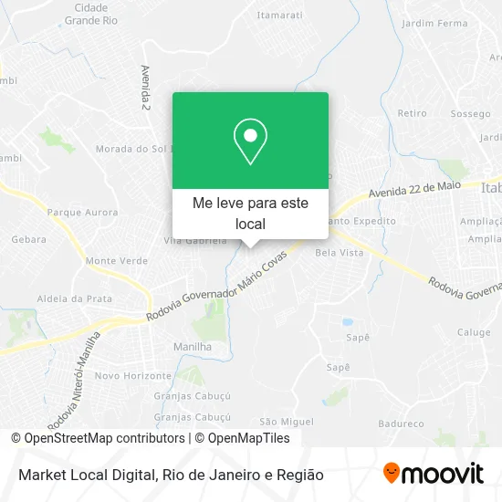 Market Local Digital mapa