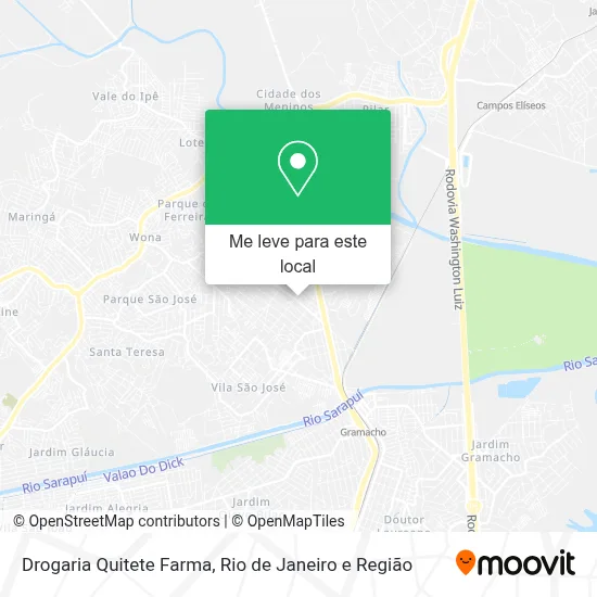 Drogaria Quitete Farma mapa