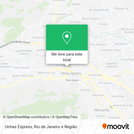 Unhas Express mapa