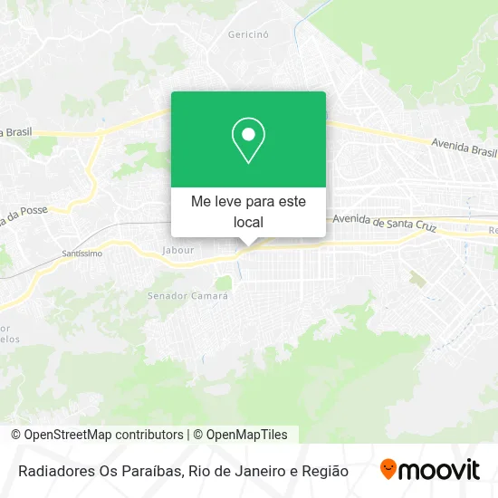 Radiadores Os Paraíbas mapa