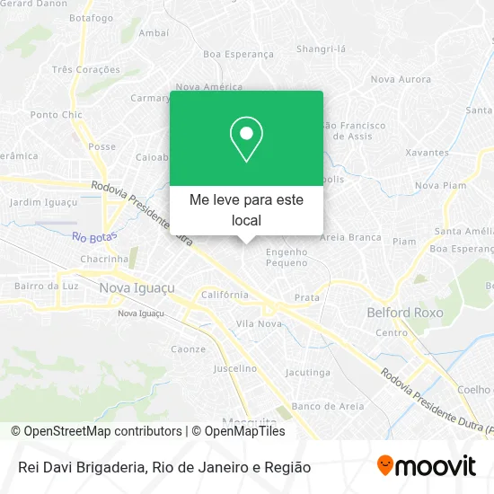 Rei Davi Brigaderia mapa