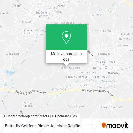 Butterfly Coiffeur mapa